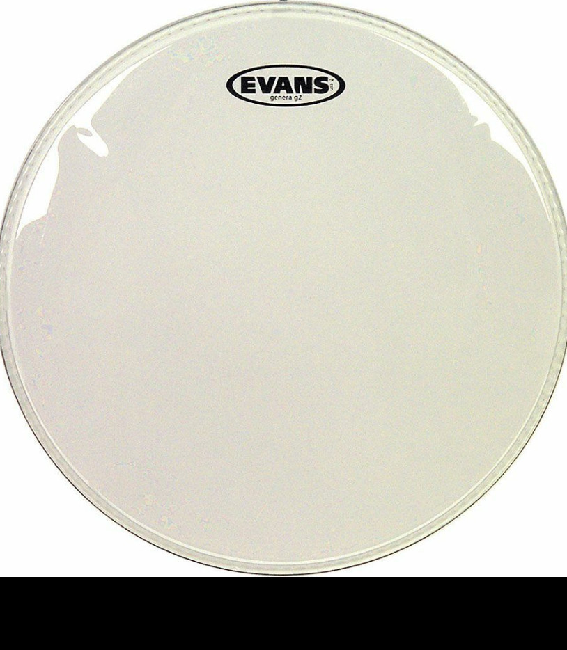 Peau de batterie EVANS transparente 8" idéale pour vos sessions studio