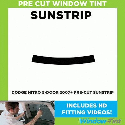 Vor Cut Getönt Sonnenstreifen - Für Dodge Nitro 5-door 2007 5% Limousine Interne