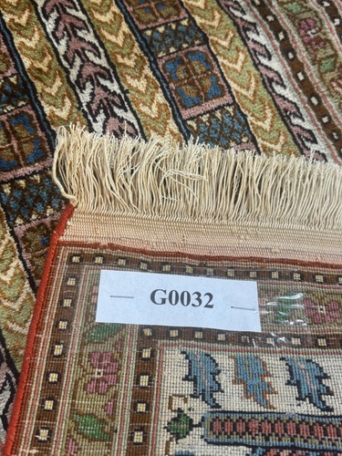 Kashmir Seide Perserteppich GEREINIGT / WASHED 126 cm x 38 cm G0032 - Bild 15 von 16