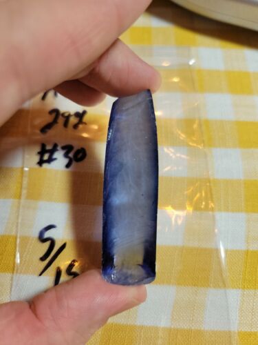 Synthetic Sapphire Corundun Boule Ingot Facet Rough Light Blue #30 - 第 1/4 張圖片