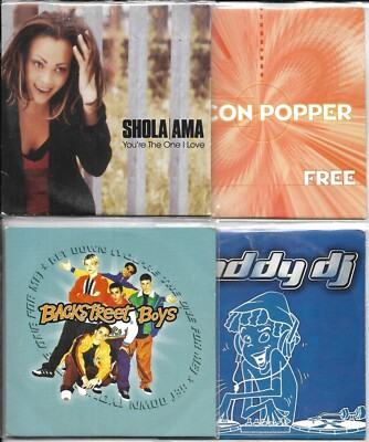 SET 8 SINGLES VI BACKSTREET BOYS/DADDY DJ/SHOLA AMA/BACON POPPER/BLONDIE 