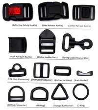 For 1" Wide Webbing Strap Parts, Many Styles Models, DURABLE, Fits Straps Packs