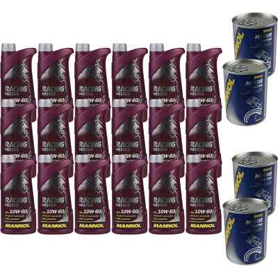18L Motoröl MANNOL Racing+Ester 10W-60 4x MANNOL Motor Doctor ADDITIV
