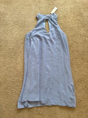 Francesca's Collections - Mi Ami - Women's Oxford Blue Slip Dress (size S) NWT