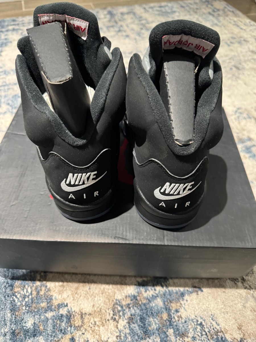 Size 10.5 - Jordan 5 Black Metallic Silver Brand New Never Size 10.5 - Jordan 5 Black Metallic Silver Brand New Never