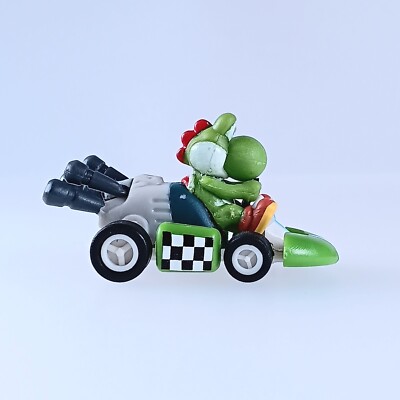 Yoshi Mario Kart Wii × Boss Pull Back Car Mini Figure Nintendo
