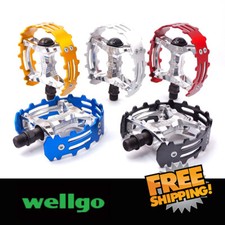 Wellgo BMX XC-II bear trap pedals 1/2" FOR 1 PIECE CRANKS