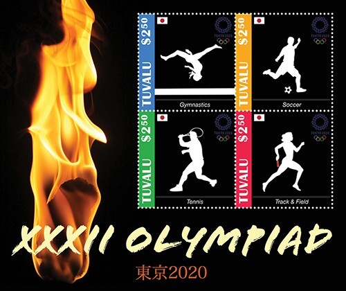 Tuvalu 2021 - Deportes, Juegos Olímpicos - Hoja de 4 estampillas - MNH - Imagen 1 de 1
