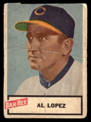 1954 Dan-Dee Potato Chips Baseball Al Lopez Trimmed
