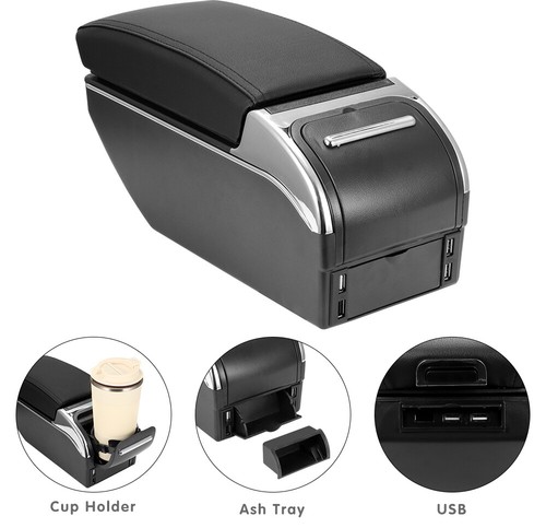 For Ford Fiesta 2011-2017 Dual Layer Armrest Car Central Storage Box Comfort UK - Picture 3 of 12