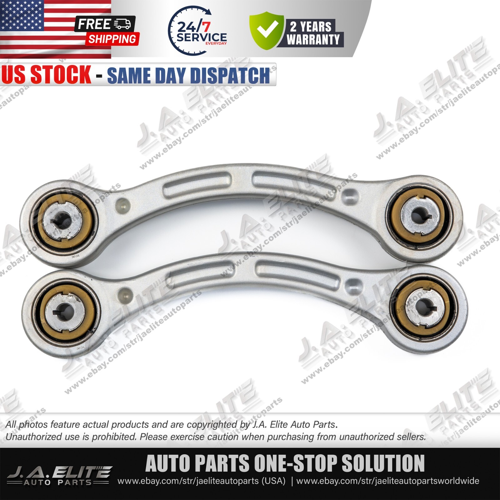 2pcs Rear Wheel Hub Tension Bars fits Maserati Ghibli Quattroporte 670007251