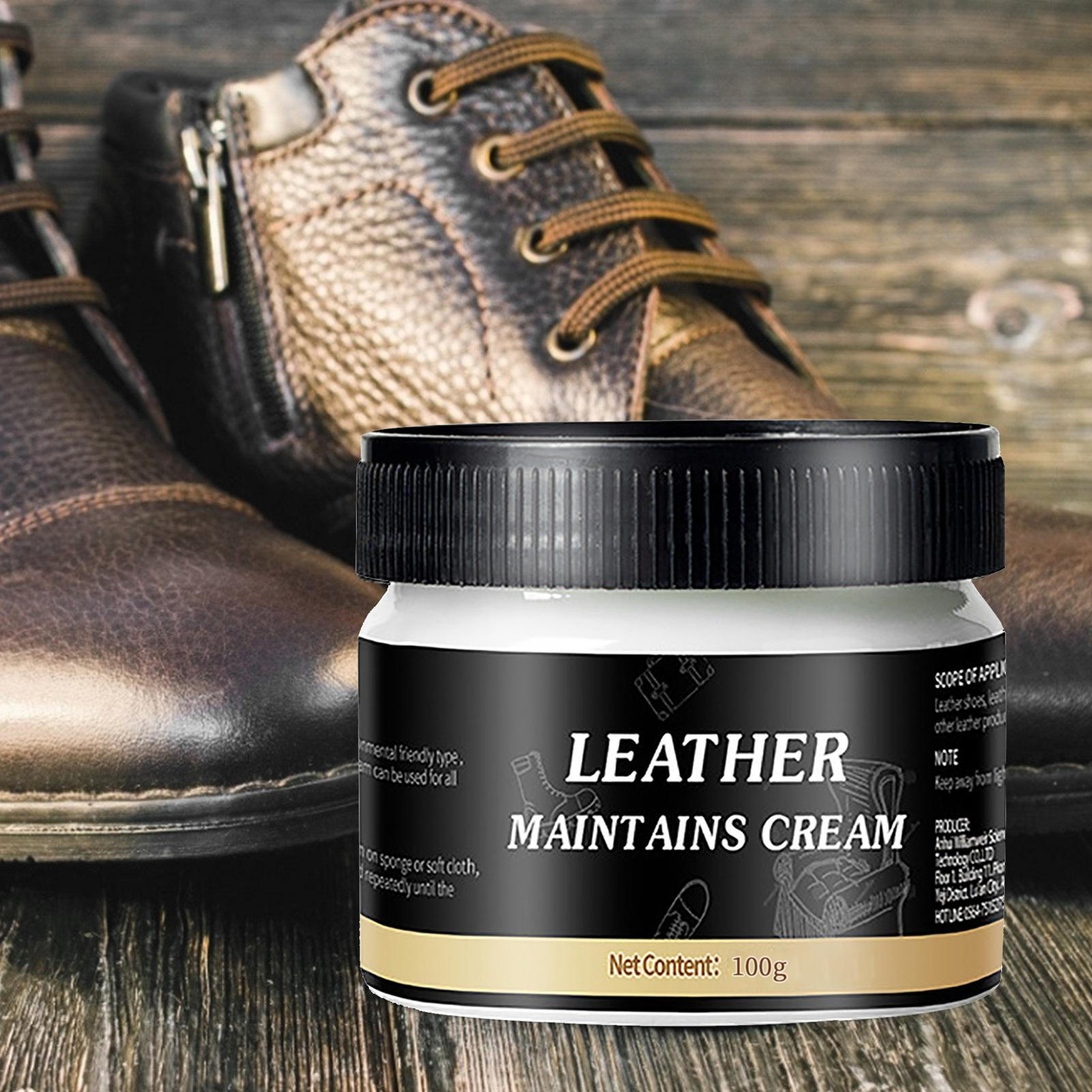 Leather Cleaner & Conditioner Cream - Repair Balm for Bags, Sofas & More