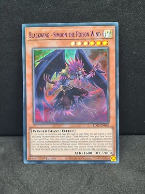 Yugioh - Blackwing - Simoon the Poison Wind Purple Ultra Rare LDS2 ...