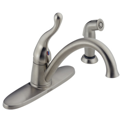 Delta Talbott 418 Sswf Stainless Kitchen Faucet Ebay