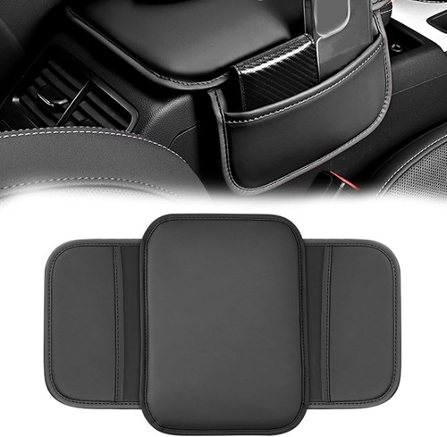 Car Armrest Cushion Cover Leather Center Console Box Pad Protector Accessories - Picture 2 of 13