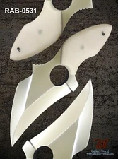 RaB Handmade D2 Tool Steel FingerHole Hunting, Skinning, Camping, Survival Knife