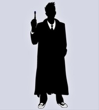 Dr. Who 10th Doctor whovian die cut vinyl decal sticker car wall window