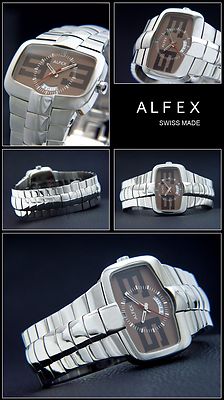 ALFEX Watch Swiss Made Extravagant 5522 Plum Design Solid