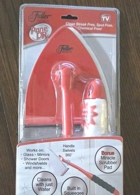 New Fuller Brush PANE DR X Glass Cleaning Wand Kit Bonus Miracle Scrubber Pad