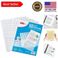 Pro-Grade Clear Sheet Protectors 8.5x11 - Perfect for Organizing Preserving
