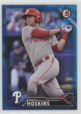 2016 Bowman Draft Top Prospects Blue 61/150 Rhys Hoskins #BD-186 fm0
