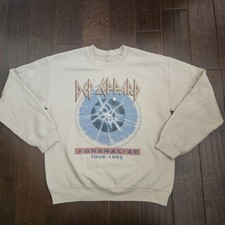 Def Leppard Adrenalize Crew neck - Def Leppard Sweatshirt HAS STAINS 