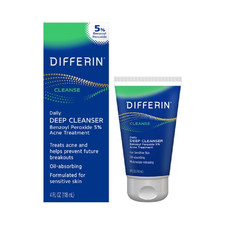 Acne Face Wash with 5 Benzoyl Peroxide, Daily Deep Cleanser by the Makers of G