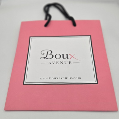 Boux Avenue Iconic Geschenktüte Brandneu 25 cm x 22 cm x 10 cm Brandneu/Rosa Taschentuch