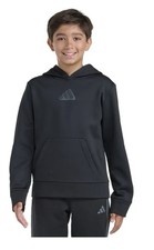 Adidas Youth Pull-Over Hoodie Color Black 3 M 10/12 , 1 XL 18/20 