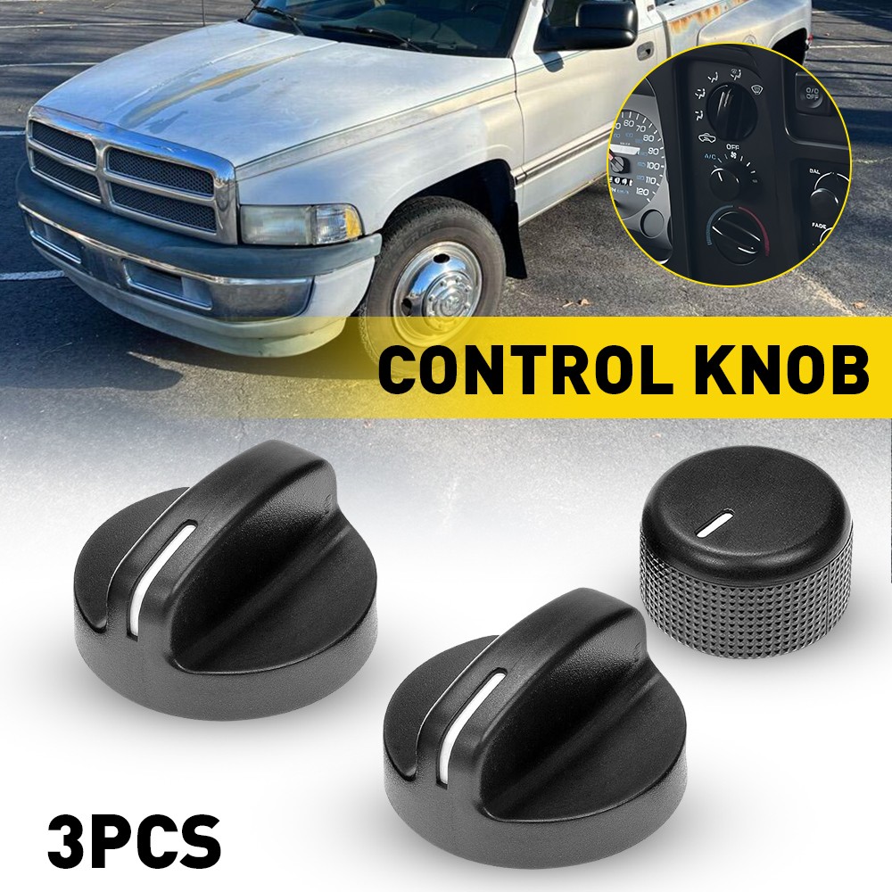 Heater A/C & Fan Control Knob Switch Part for 1994-1997 Dodge Ram 1500 2500 3500