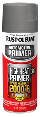 Rust-Oleum 249340 Automotive 12-Ounce High Heat Primer Spray Paint, Gray