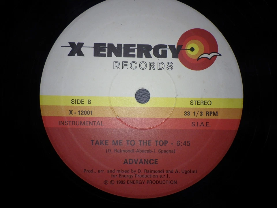 vinyl funk 12" original 1982 Advance – Take Me To The Top 1er pressage italy - Photo 3/3