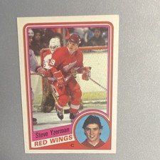 Topps 1984-85 Steve Yzerman Detroit Red Wings Rookie #49 NHL Hockey Card. rookie card picture