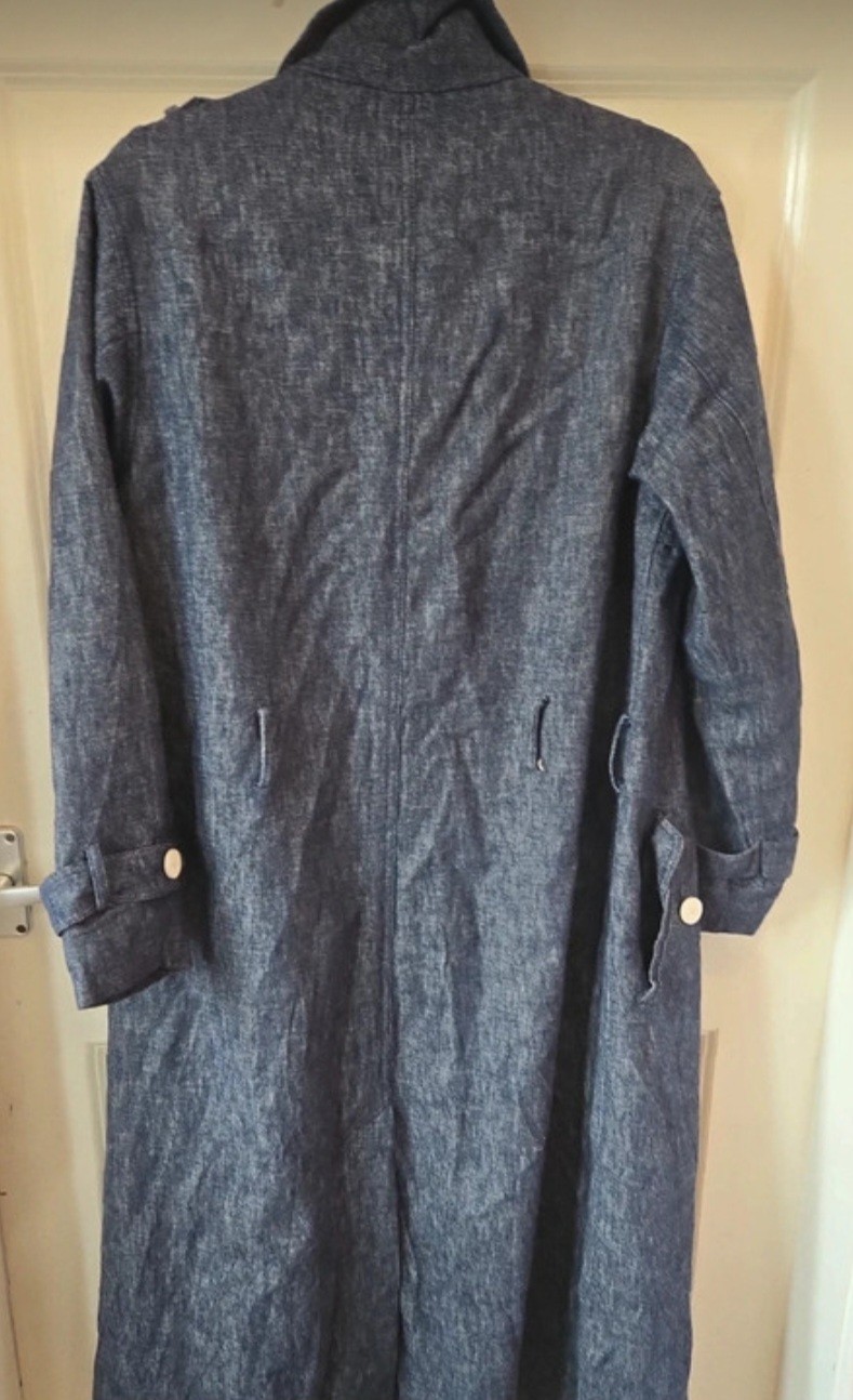 Denim Trench Coat By FIND image 2