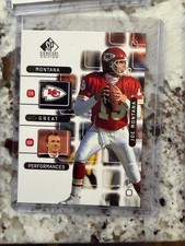 1999 UD SP SIGNATURE EDITION NFL GREAT PERFORMANCES CARD CHIEFS JOE MONTANA #J8