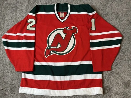 1987 Steve Richmond New Jersey Devils Game Issued Worn CCM NHL Hockey Jersey