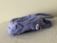 Sanrio Kuromi Plush Handbag Purple Fuzzy Faux Fur Crossbody Bag