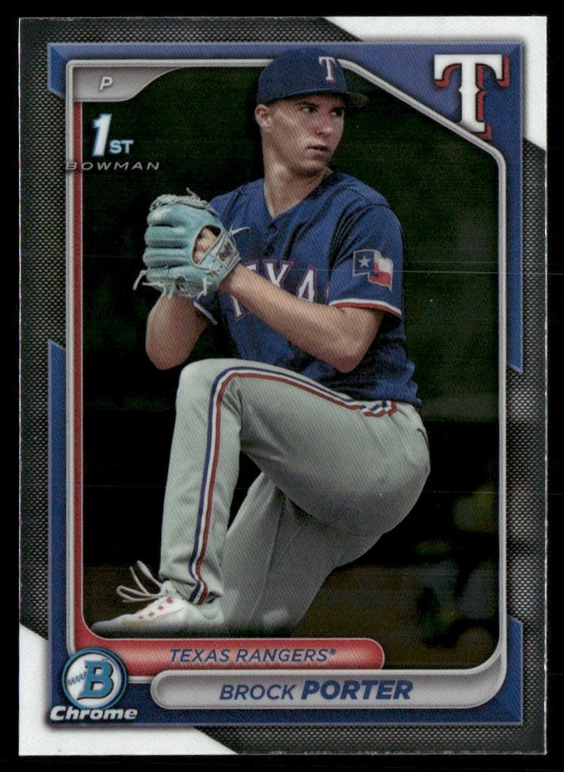 Brock Porter 2024 Bowman Chrome Prospects Texas Rangers #BCP-36