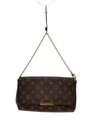 LOUIS VUITTON / Box included / Favorite PM Monogram Canvas / PVC / Brown / Louis
