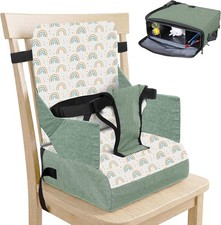 Portable Dining Booster Seat High Chair Travel Strap Harness