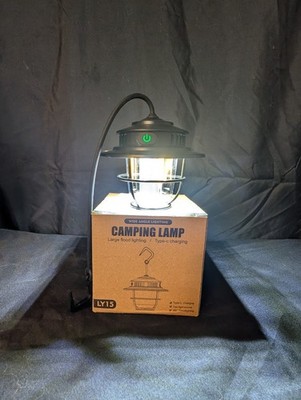 Led Camping Light, 4 Modes Rechargeable W/Hanger Nib