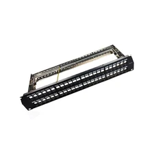 2U 48-Port FTP Blank Keystone Patch Panel, Wall/Rack Mount 🔌