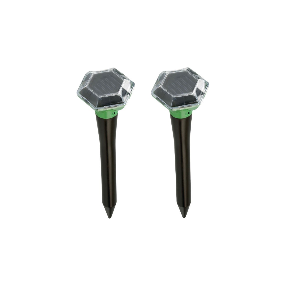 Anti-campagnol solaire à vibrations ISOTRONIC double piquet étanche IP65