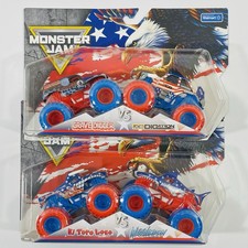 Monster Jam Stars And Stripes JCB Digatron Grave Digger Megalodon El Toro Loco