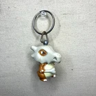 CUBONE POKÉMON KEYCHAIN vintage Nintendo 1999 Burger King toy dinosaur figure