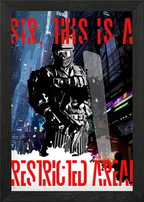 Sir this is a restricted Framed Wall Art Poster Canvas Print Picture