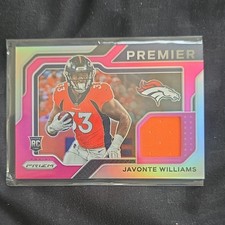Panini Prizm Premier Jerseys Pink Prizm Javonte Williams Rookie Patch 2021 #PJ-…