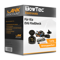 für Kia EV6 FließHeck 10.2021-Jetzt Towtec Elektrosatz 7Polig Fahrzeugspezifisch
