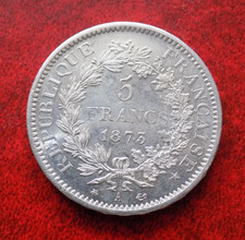 Francia 5 Franchi 1873 Zecca A  Argento 900/ Terza Repubblica (1871-1940) (A1