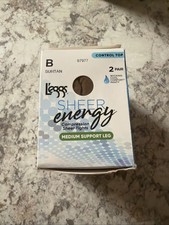 L'eggs Sheer Energy Size B Suntan Compression Sheer Tights Medium Support Leg